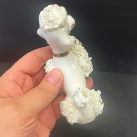 Mid Century Modern anthropomorphic porcelain spaghetti Poodle figurine - Picture 8 of 10